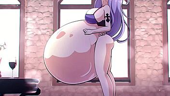 Camilla animation feels oral pleasure in hentai