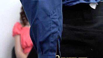 Beautiful Petite Brunette Shoplifter Gets Bent Over For Blowjob And Doggystyle