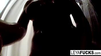 leya falcon brings camera into shower for solo session
