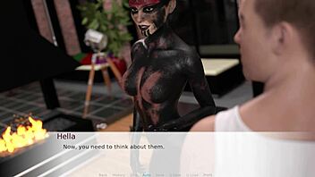 Big Tits Babe Plays Before Christmas Cumshot