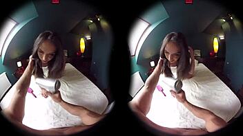 Virtualporndesire, is this petite teen ready for morning toys in her pussy?