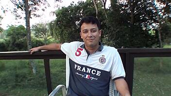 meeting fans, elisa sanches gets assfucked in orgy with cum