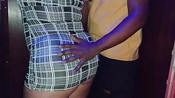 Milf Satisfies Fetish with Young Guy in Hotel Elevator