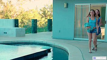 Nickey Huntsman and Kristen Scott's bold lesbian sex with kissing and licking