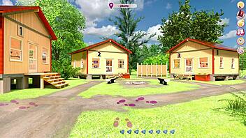 3D cartoon game with hot milfs and cartoon babes