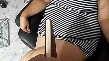 madura sucks monster cock in pov