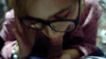 Curvy latina in lingerie gives blowjobs