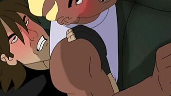 In X-Men Evolution, Spike fulfills his dream of being fucked by multiple straight guys in this gay hentai