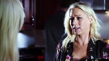 alluring teen with big tits loves riding stepdad's prick for cumshot in taboo fantasy 😍