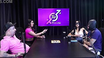 teen finds small dick guy in cabin, weird cuckold moment in sheer lingerie