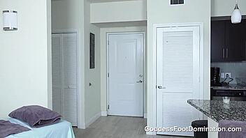 goddess brianna says patience first for footjob domination!