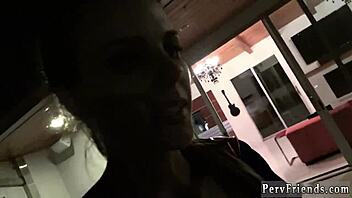 Teen experiences first blowjob at zombie party.