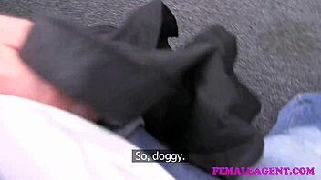 Femaleagent sexy milf eases nervous stud in casting session