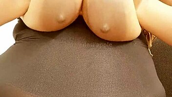 Sexy Indian Girl Fondling Her Big Tits