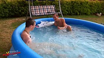 Young gay twinks have fun and engage in bareback sex