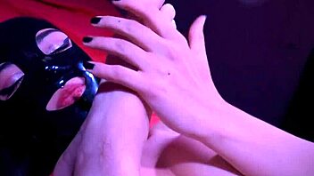 Kinky couple explores rare foot play in latex