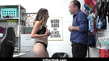 shoplifter teen offers blowjob to avoid cops!