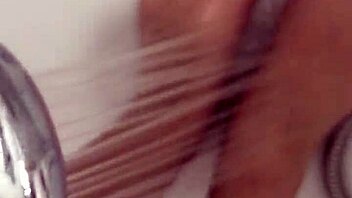 Solo Hungarian girl undresses and bathes, showing off her sexy feet