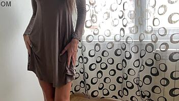 erotic asian cutie dances and teases with upskirt moves 😍