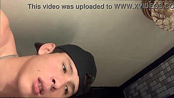 why is this funny straight jock recording me in the shower and giving a passionate kiss?