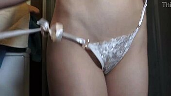 Kirstin Panty Fetish With Clothes Ripped And Teasing Striptease