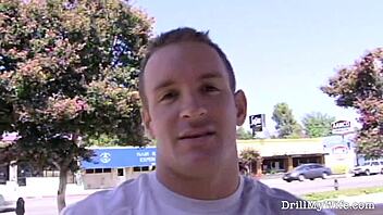 Horny blonde wife nailed by stranger