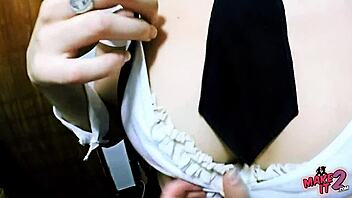 Curvy vs skinny: Brunette hotties show off their assets
