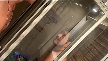 why is this funny straight jock recording me in the shower and giving a passionate kiss?