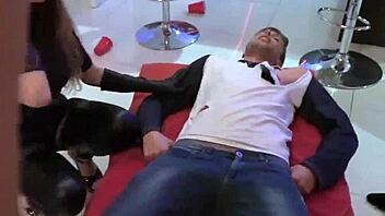 Teen experiences first blowjob at zombie party.