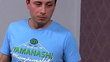 Femaleagent sexy milf eases nervous stud in casting session