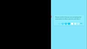 horny miss jasmin sucks dildo