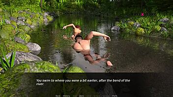 John fucks Audrey in river fun! 😏