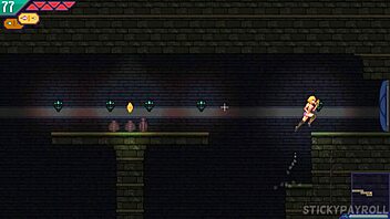 cute blonde with big ass gets fucked by monster cock in game