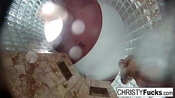 hot shower bts fun with christy dahlia and ivan