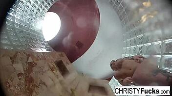 hot shower bts fun with christy dahlia and ivan