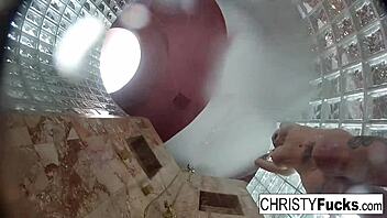 hot shower bts fun with christy dahlia and ivan