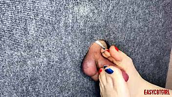 Craving to Jerk Off Small Dick with My Sexy Feet!