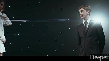 Blonde Mia Melano proves kinky talents with rough riding and spanking