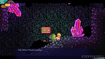 cute blonde with big ass gets fucked by monster cock in game