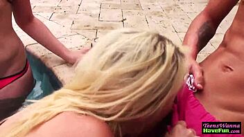 Real Sucking Teen Amateur In Bikini Party