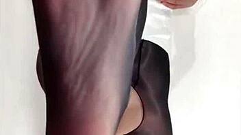 Asian Brunette Masturbates Wet Pussy Solo