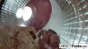 hot shower bts fun with christy dahlia and ivan