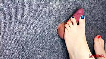 Craving to Jerk Off Small Dick with My Sexy Feet!