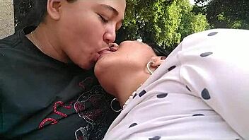Two Colombian amateurs enjoy mutual oral pleasures in a public park, leading to intense orgasms.