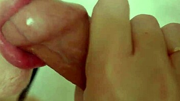 just watching stepsister lick and suck foreskin up close