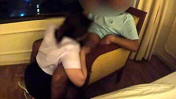 Thai girl gives a rough and wild blowjob in homemade porn video