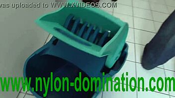 Nylon domina controls her housewife in strict training.