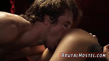 Excited Youthful 18+ in BDSM Anal Threesome!