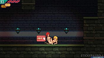 cute blonde with big ass gets fucked by monster cock in game