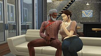 A meal with a neighbor leads to a Sims 3D hentai swinging promotion